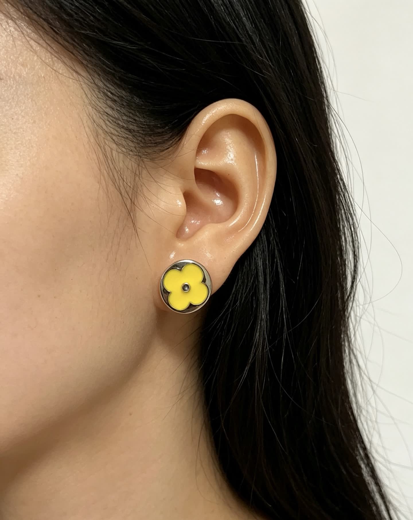 Louis Vuitton Yellow Flower Earrings